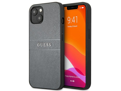 Guess GUHCP13SPSASBGR iPhone 13 mini 5,4" szary|grey Saffiano Strap GUHCP13SPSASBGR 3666339023553