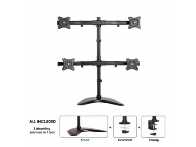 NEOMOUNTS FLAT SCREEN DESK MOUNT (10-27") DESK CLAMP/STAND/GROMMET NM-D335D4BLACK NM-D335D4BLACK 8717371445393