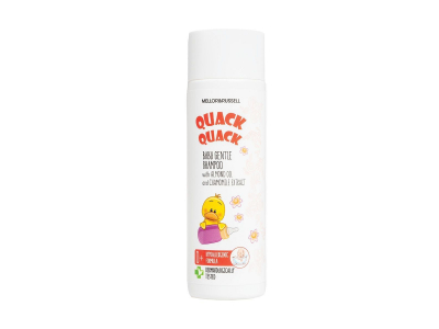 
				MELLOR &amp; RUSSELL QUACK QUACK Maigs bērnu šampūns matiem un ķermenim, 200 ml  3800038935407