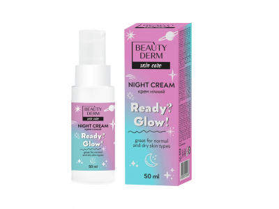 
				BEAUTYDERM Nakts krēms sejai Ready?Glow!, 50 ml  4820185224963