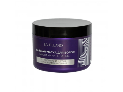 
				LIV DELANO Love My Hair Matu balzams-maska ​​BIOLAMINĀCIJA ar zīda proteīniem un makadāmijas eļļu 500 ml  4811248009948