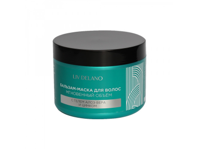 
				LIV DELANO Love My Hair Matu balzams-maska Tūlītējs apjoms ar alvejas želeju un cinku, 500 ml  4811248009955