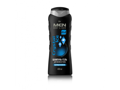 
				MEN Šampūns-želeja matiem un ķermenim Crystal Ice, 400 ml  4810340006343