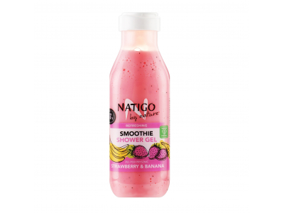 
				NATIGO BY NATURE Dušas želeja-smūtijs Zemene un banāns, 400 ml  5901087323028