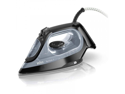  BRAUN TexStyle 3 Steam Iron SI 3055 BK, Black SI3055BK SI3055BK 