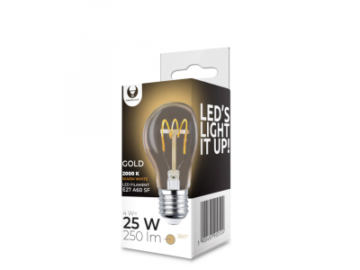 LED Bulb Filament E27 A60 4W 230V 2000K 250lm SF gold Forever Light RTV0100007 5900495900524