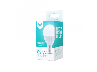 LED bulb E14 G45 10W 230V 6000K 900lm ceramic Forever Light RTV003451 5900495839831