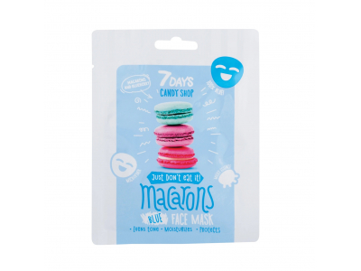 
				7DAYS CANDY SHOP Zilā auduma sejas maska Makarūni un melleņu jogurts, 25 g  6940079074332