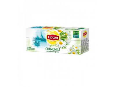 Kumelīšu tēja LIPTON Lemongrass, maisiņi, 20gab  