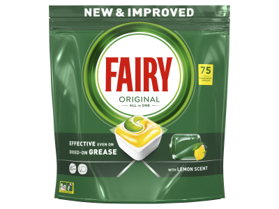 FAIRY ALL IN 1 LEMON trauku mazgāšanas kapsulas 75 gab.  