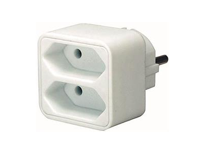 Socket, 2xIEC 60906-1 socket, 1x CEE 7/7, white Brennenstuhl / GT-469 GT-469 201901141005