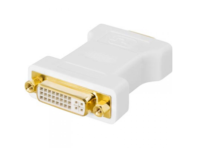 Adapter DELTACO VGA-M - DVI-A-F, white / DVI-6A DVI-6A 553006000035