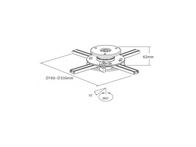 REFLECTA Perseus ceiling mount 23065 