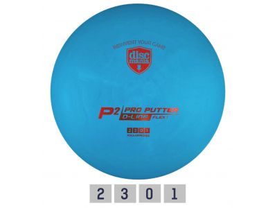 Discgolf DISCMANIA Putter D-LINE P2 FLEX 1 Blue 2/3/0/1 955908 9900090227008