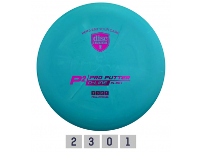 Discgolf DISCMANIA Putter D-LINE P2 FLEX 1 Turquoise 2/3/0/1 955908 9900090226995