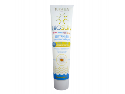 
				BIOSUN Saules aizsargkrēms bērniem SPF 45 ar kumelītes eļļu, 120 ml  4820026156989