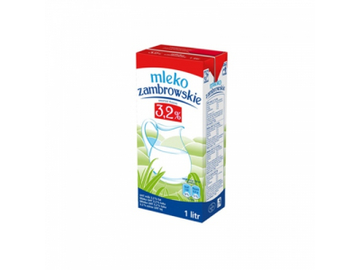 Milk ZAMBROWSKIE, 3,2%, UAT, 1 l x 12 pcs. 02990 590082001022;590082001022;590082001022