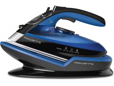 Ecost Customer Return, Rowenta Freemove Steam iron Microsteam 400 Laser soleplate 2400 W Blue, Black EC/24244033 660457727600;660457727600;660457727600