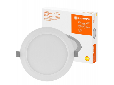 LED iebūvējams panelis 18W 3000K DL SLIM DN 210 18 W 3000 K WT 4058075079090