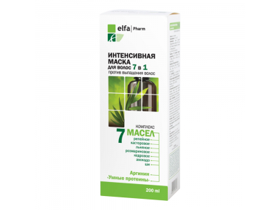 
				ELFA PHARM Intensīva maska matiem 7in1, 7 eļļas 200 ml  5901845500579