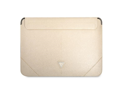 Original GUESS Laptop Sleeve Saffiano Triangle Logo GUCS16PSATLE 16 inches beige POK054699 3666339039936