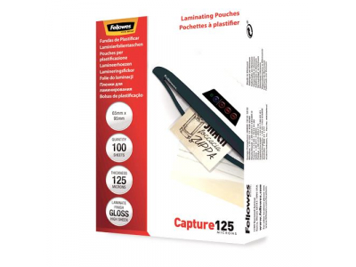 LAMINATOR POUCH GLOSSY CARD/125 100PCS 5306702 FELLOWES 5306702 077511530678