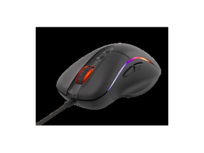 Mouse DELTACO GAMING wired, 4000 DPI, 500 Hz, RGB, USB, black / GAM-019 GAM-019 201801020005