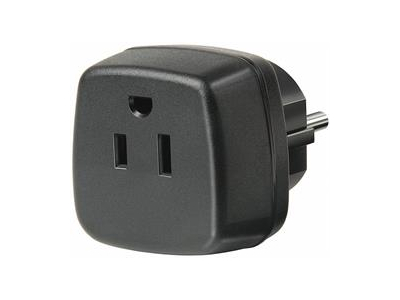 Travel adapter, US / Japan units to EU terminals, earthed Brennenstuhl black / GT-479 GT-479 201901141011