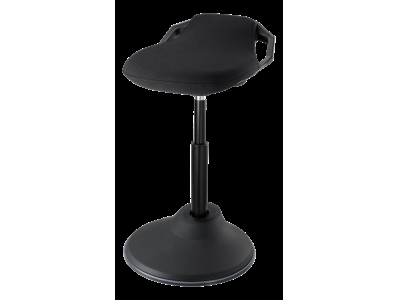 Height-adjustable standing chair DELTACO OFFICE turn, rotate and tilt, 360 &amp;deg;, black / DELO-0303 DELO-0303 202006121010