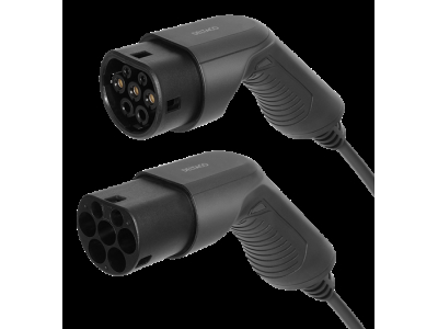 EV-Charging cable DELTACO Type 2 - Type 2, 1 phase, 16A, 3.6KW, 7m, black / EV-1207 EV-1207 202009241005