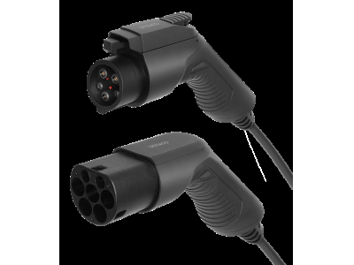 EV-Charging cable DELTACO Type 2 - Type 1, 1 phase, 16A, 3.6KW, 5m, black / EV-1105 EV-1105 202009241011