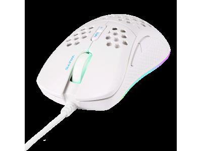 Lightweight gaming mouse DELTACO GAMING WHITE LINE WM75, RGB, white / GAM-108-W GAM-108-W 202303060000