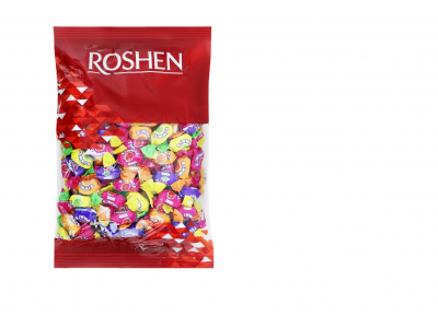 Konfektes ROSHEN Toffee Yummi's ar augļu garšas pildījumu, 1kg  